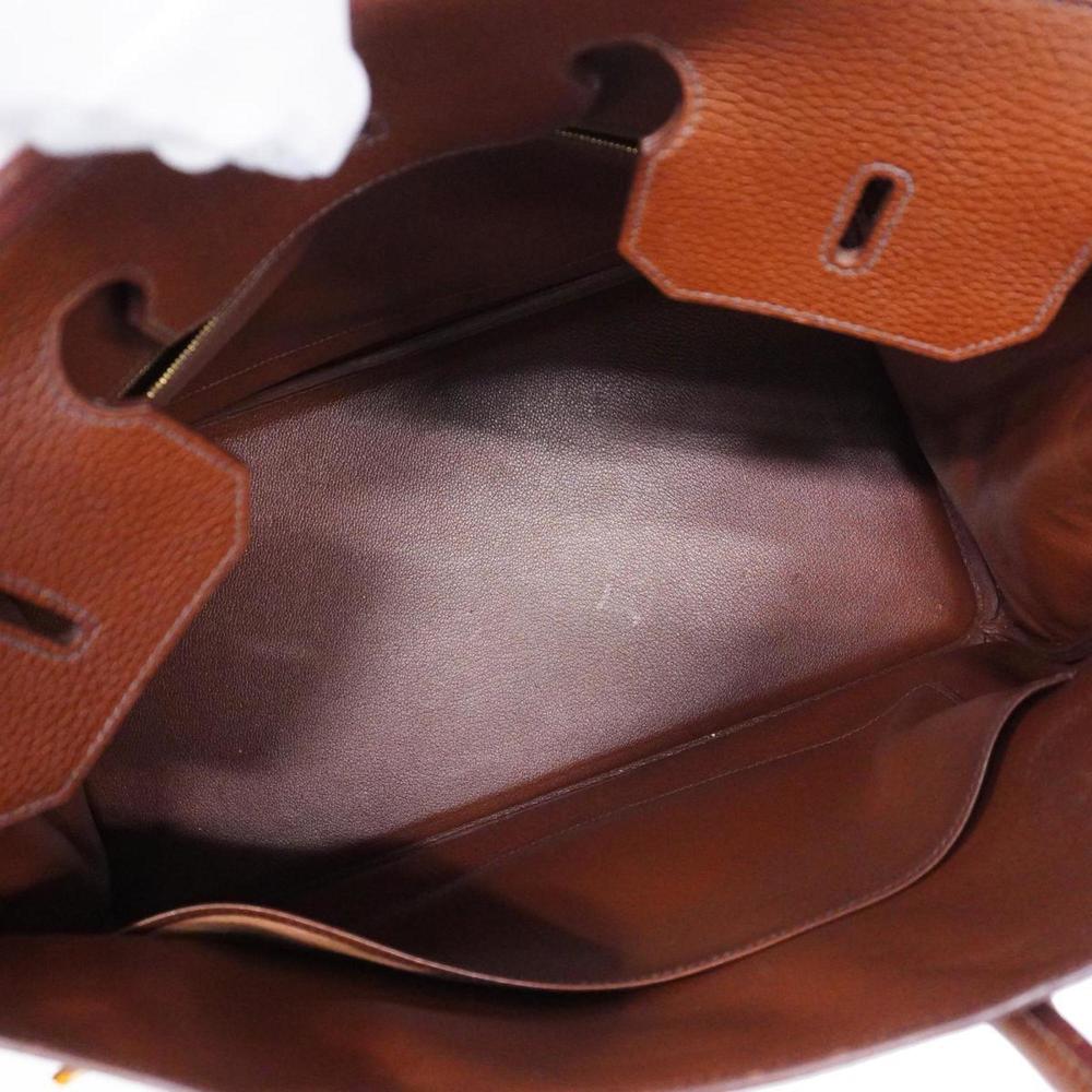 Hermes handbag Birkin 40 □B stamp Ardennes Brown Men's Women's - Picture 4 of 16